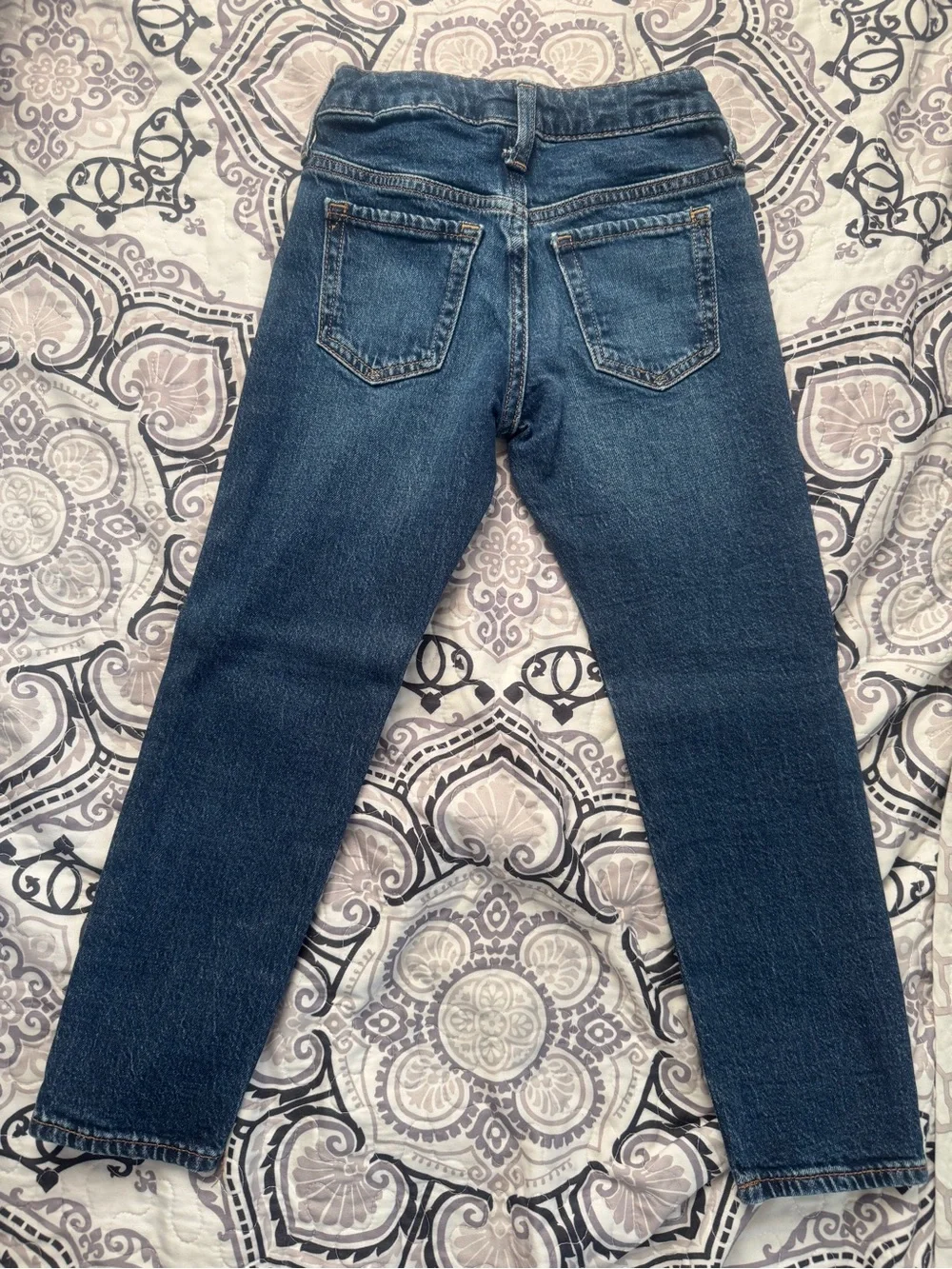 GAP Kids Girlfriend Jeans in Dark Blue Denim